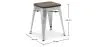 Barkruk industrieel ontwerp - hout & staal - 45 cm - Nieuwe editie - Stylix image 7