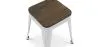 Barkruk industrieel ontwerp - hout & staal - 45 cm - Nieuwe editie - Stylix image 7