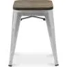 Barkruk industrieel ontwerp - hout & staal - 45 cm - Nieuwe editie - Stylix image 7