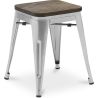 Barkruk industrieel ontwerp - hout & staal - 45 cm - Nieuwe editie - Stylix image 7