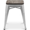 Barkruk industrieel ontwerp - hout & staal - 45 cm - Nieuwe editie - Stylix image 7
