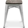 Barkruk industrieel ontwerp - hout & staal - 45 cm - Nieuwe editie - Stylix image 7