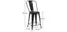 Barkruk met rugleuning - Industrieel ontwerp - 60cm - Nieuwe editie - Stylix image 7