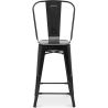Barkruk met rugleuning - Industrieel ontwerp - 60cm - Nieuwe editie - Stylix image 7