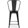 Barkruk met rugleuning - Industrieel ontwerp - 60cm - Nieuwe editie - Stylix image 7