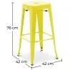 Barkruk – Industrieel Stijl – Staal – 76 cm – Stylix image 7