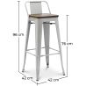 Barkruk - Industrieel Ontwerp - Hout & Staal - 76cm - Stylix image 7