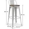 Barkruk - Industrieel Ontwerp - Hout & Staal - 76cm - Stylix image 7