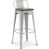 Barkruk - Industrieel Ontwerp - Hout & Staal - 76cm - Stylix image 7