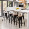Barkruk - Industrieel Ontwerp - Hout & Staal - 76cm - Stylix image 7