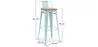 Barkruk met Rugleuning - Industrieel Ontwerp - Hout & Staal - 76cm - Nieuwe Editie - Stylix image 7