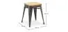 Barkruk industrieel ontwerp - hout en staal - 45cm - Nieuwe editie - Stylix image 7