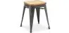 Barkruk industrieel ontwerp - hout en staal - 45cm - Nieuwe editie - Stylix image 7