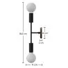 Wandlamp - Scandinavische Stijl - Twee Bollen - Gudmun image 7