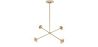Gouden Plafondlamp - Design Hanglamp - 4 armen - Luba image 7