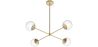 Gouden Plafondlamp - Design Hanglamp - 4 armen - Luba image 7