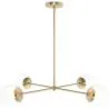 Gouden Plafondlamp - Design Hanglamp - 4 armen - Luba image 7
