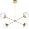 Gouden Plafondlamp - Design Hanglamp - 4 armen - Luba image 7