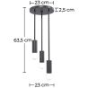 Designer Plafondlamp - Hanglamp - 3 armen - Troy image 7