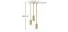 Gouden plafondlamp - Hanglamp 3 armen - Troy image 7