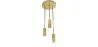 Gouden plafondlamp - Hanglamp 3 armen - Troy image 7