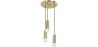Gouden plafondlamp - Hanglamp 3 armen - Troy image 7