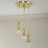 Gouden plafondlamp - Hanglamp 3 armen - Troy image 7