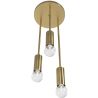 Gouden plafondlamp - Hanglamp 3 armen - Troy image 7