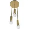Gouden plafondlamp - Hanglamp 3 armen - Troy image 7
