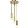 Gouden plafondlamp - Hanglamp 3 armen - Troy image 7