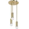 Gouden plafondlamp - Hanglamp 3 armen - Troy image 7