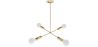 Gouden Plafondlamp - Design Hanglamp - 4 armen - Retan image 7