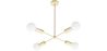Gouden Plafondlamp - Design Hanglamp - 4 armen - Retan image 7