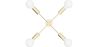 Gouden Plafondlamp - Design Hanglamp - 4 armen - Retan image 7
