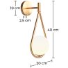Wandlamp - Gouden - Bol - Scheur image 7