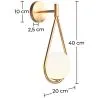 Wandlamp - Gouden - Bol - Scheur image 7