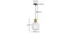 Houten en Glazen Plafondlamp - Design Hanglamp - Bumba image 7