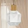 Houten en Glazen Plafondlamp - Design Hanglamp - Bumba image 7