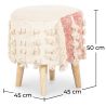 Ronde Poef Kruk - Boho Bali Stijl - Batty image 7