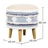Ronde Poef Poef Kruk - Boho Bali Stijl - Josephine image 7