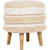 Ronde Puff Pouf Kruk - Boho Bali Stijl - Ivy image 7
