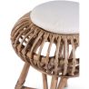 Rotan barkruk - Boho Bali-stijl - Lera image 7