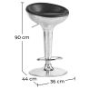 Metalen ronde kruk - Aviator stijl - 90 cm - Aviator image 7