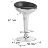 Metalen ronde kruk - Aviator stijl - 90 cm - Aviator image 7