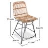 Rotan Eetkamerstoel - Bali Boho Stijl - Prena image 7