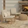 Houten Lounge Stoel - Boho Bali Stijl Design Stoel - Glan image 7