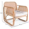 Silla de Salón de Ratán - Silla de Diseño Boho Bali - Qawa image 7