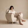 Fauteuil met armleuningen - Bekleed met boucléstof - Belise image 7