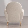 Fauteuil met armleuningen - Bekleed met boucléstof - Belise image 7