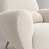 Fauteuil met armleuningen - Bekleed met boucléstof - Belise image 7